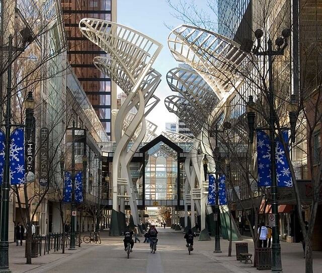 Stephen Avenue Walk Calgary Trees