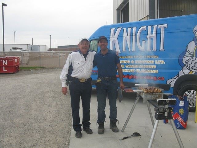 ALS Ice Bucket Challenge - Knight Plumbing Heating and Air Conditioning Employee Family Dinner